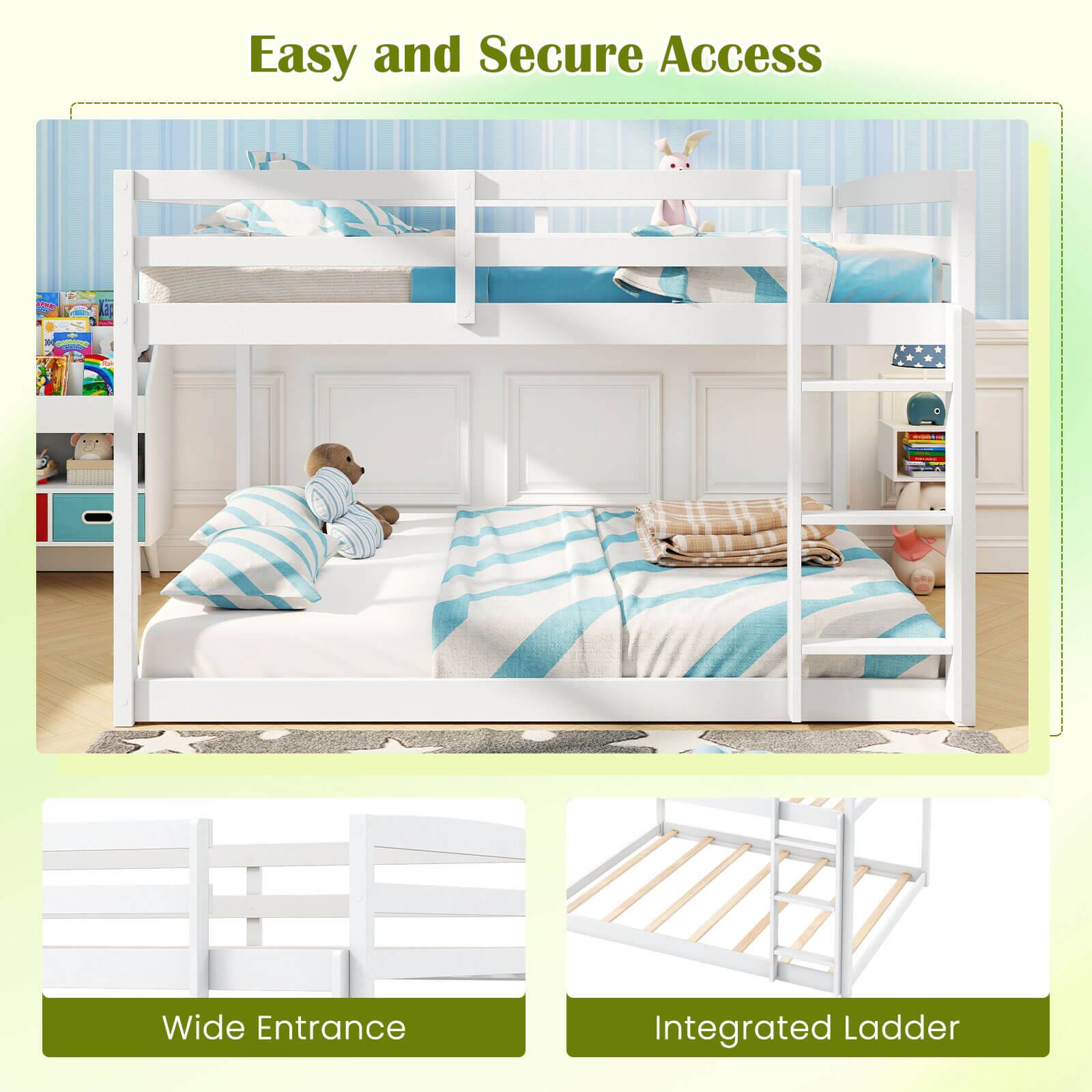 Easy and Secure Access
Wide Entrance
Integrated Ladder