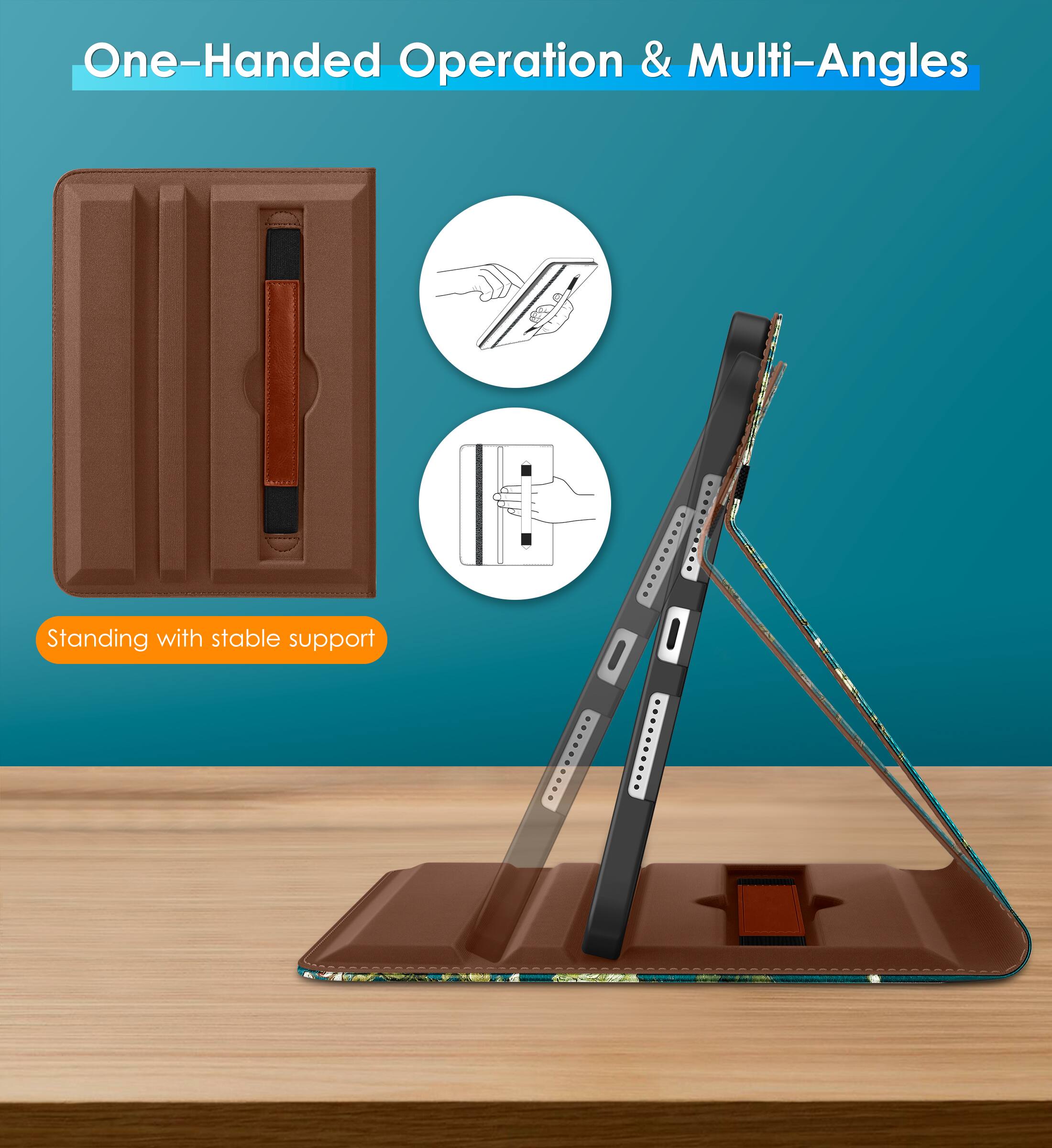 One-Handed Operation & Multi-Angles

Standing with stable support