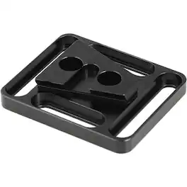 CAMVATE - Quick Release Male V-Lock Wedge Mount + Base Plate with 1/4"-20 Mounting Points and Grooves
