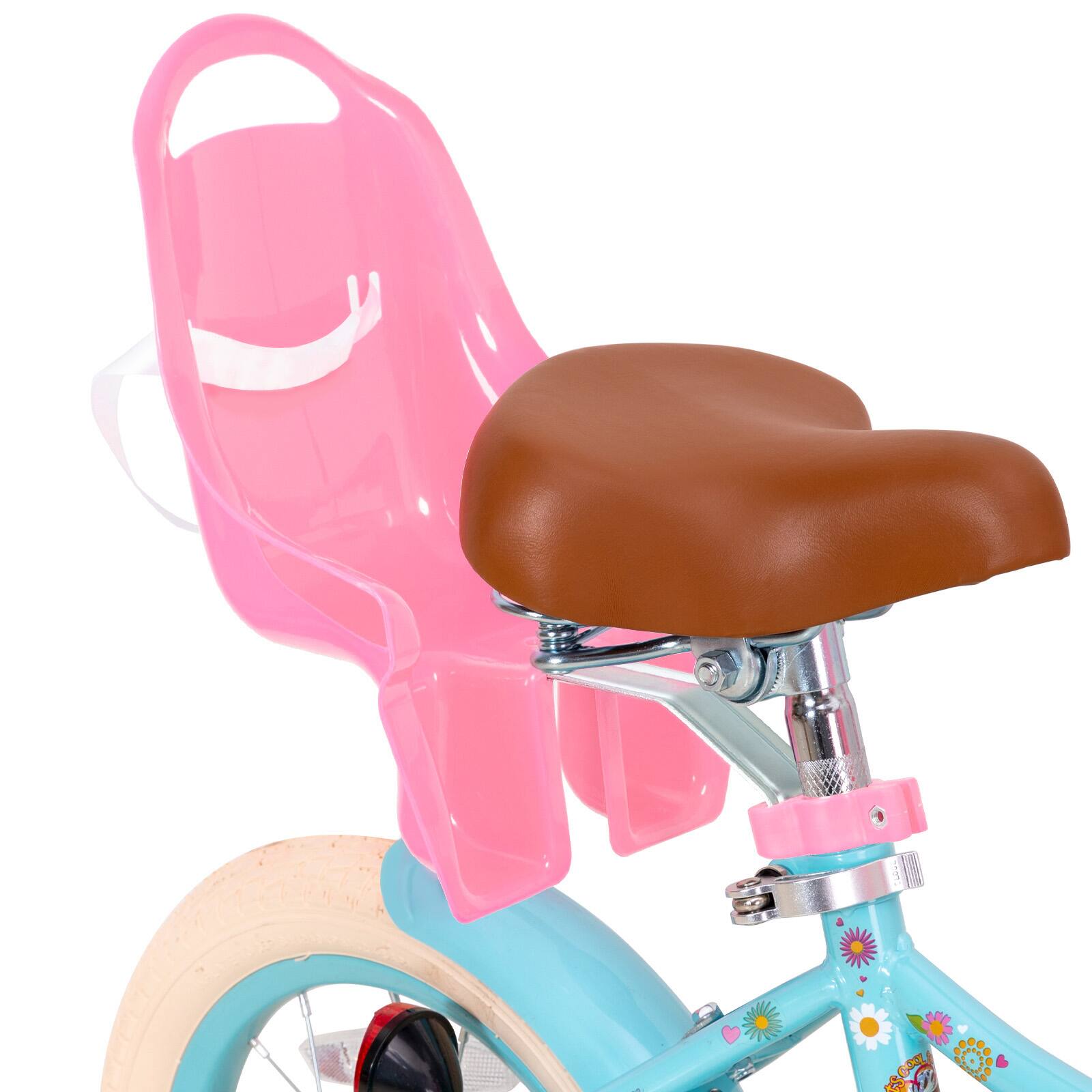 Alt View 5. JOYSTAR - JOYSTAR Little Daisy Kids Bike for Girls Boys Ages 4-7, Children's Bicycle with Doll Seat & Streamers, 16" Blue - Blue.