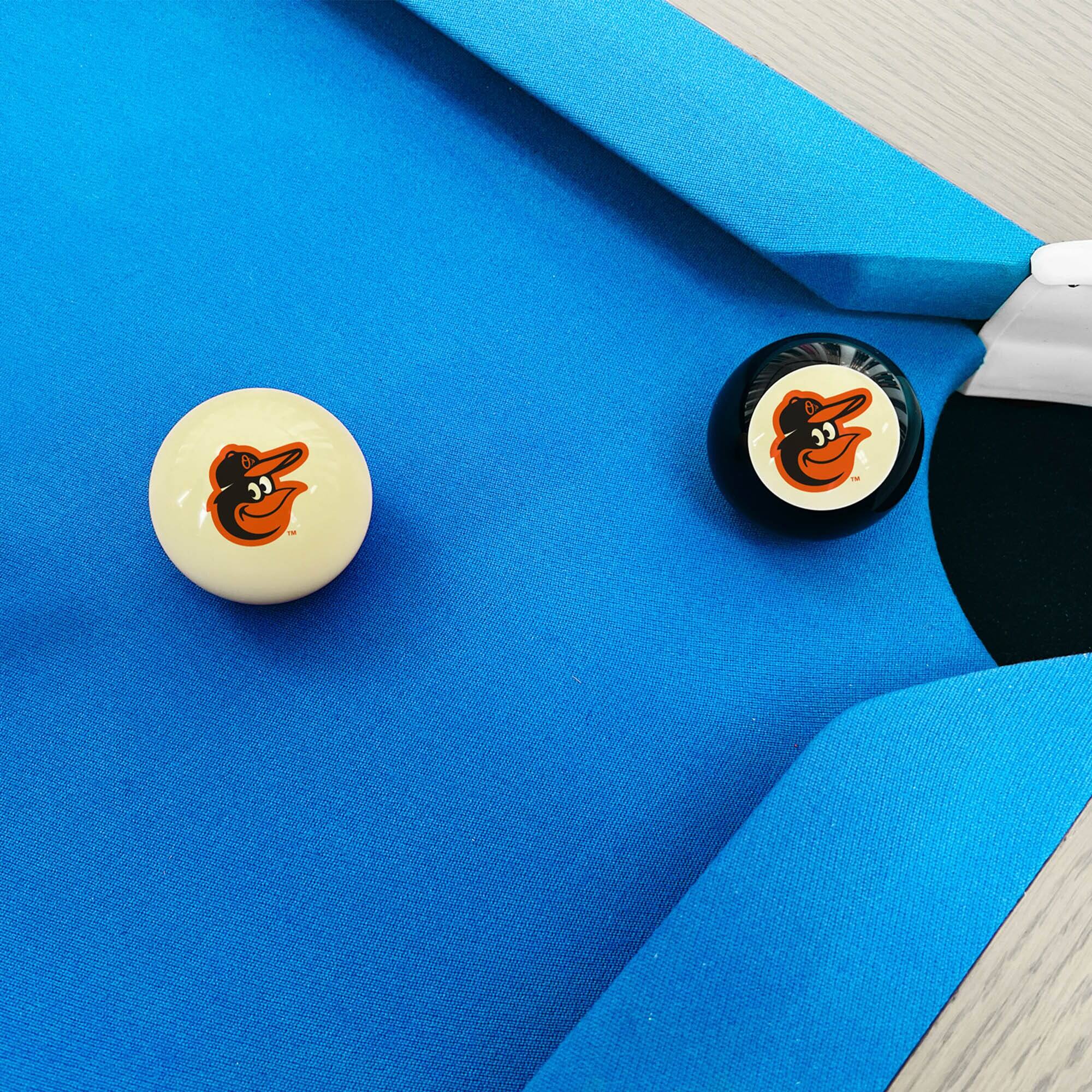 Alt View 2. Imperial - Baltimore Orioles Logo Cue Ball & 8 Ball Combo Set - White.