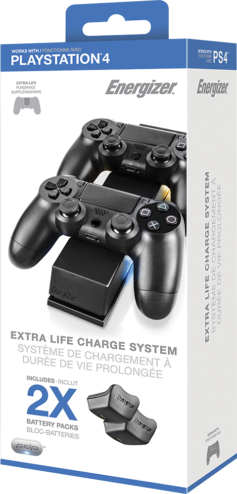 karakter Abstractie fort Best Buy: Energizer Extra Life Charger for PS4 Black 051-037