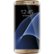 Front. Samsung - Galaxy S7 edge 32GB (Unlocked) - Gold Platinum.