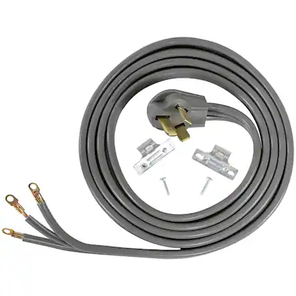 Front. Certified Appliance Accessories - 3-Wire Eyelet 50 Amp Range Cord 10 ft.
