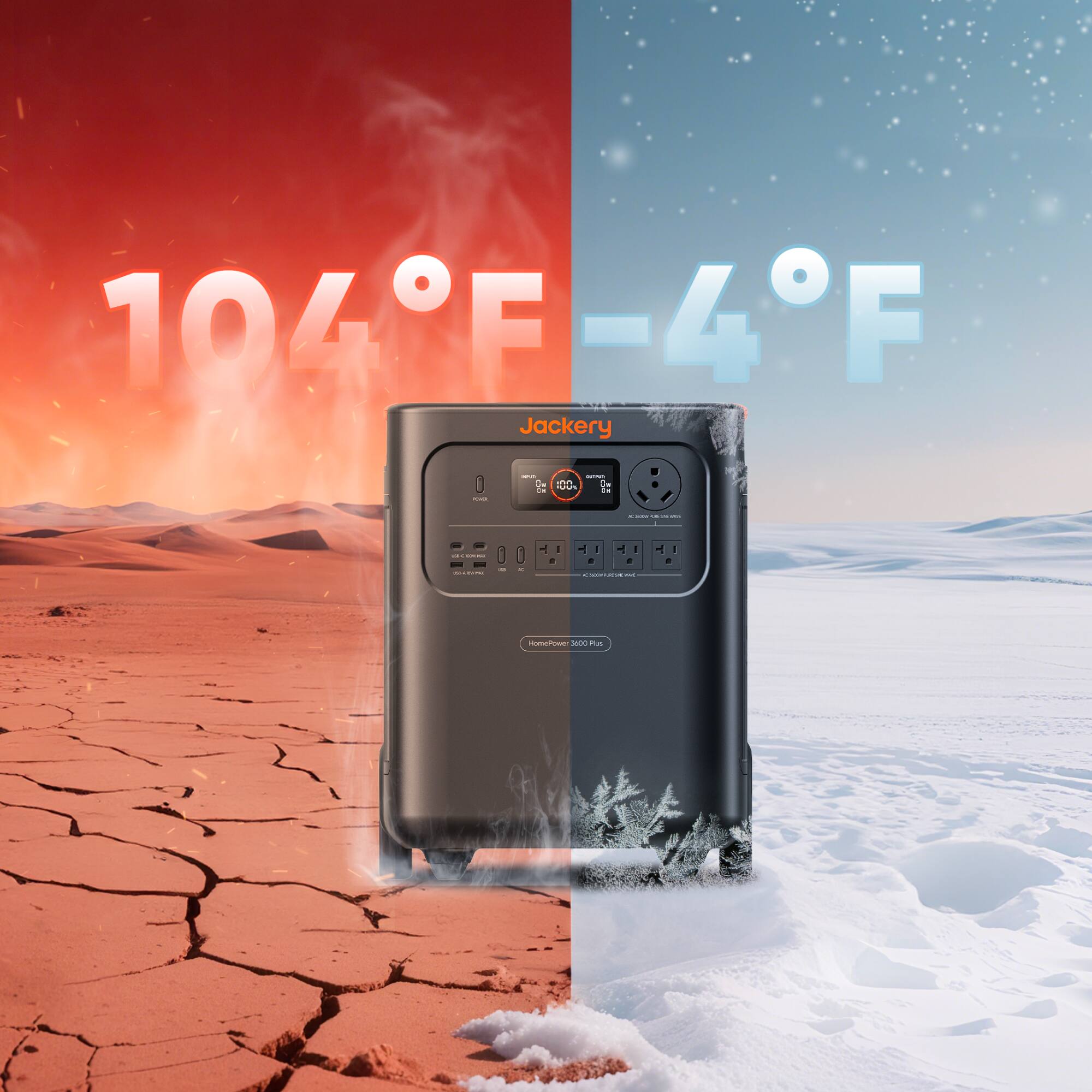 104°F -4°F  
Jackery  
1000  
HomePower 3000 Plus