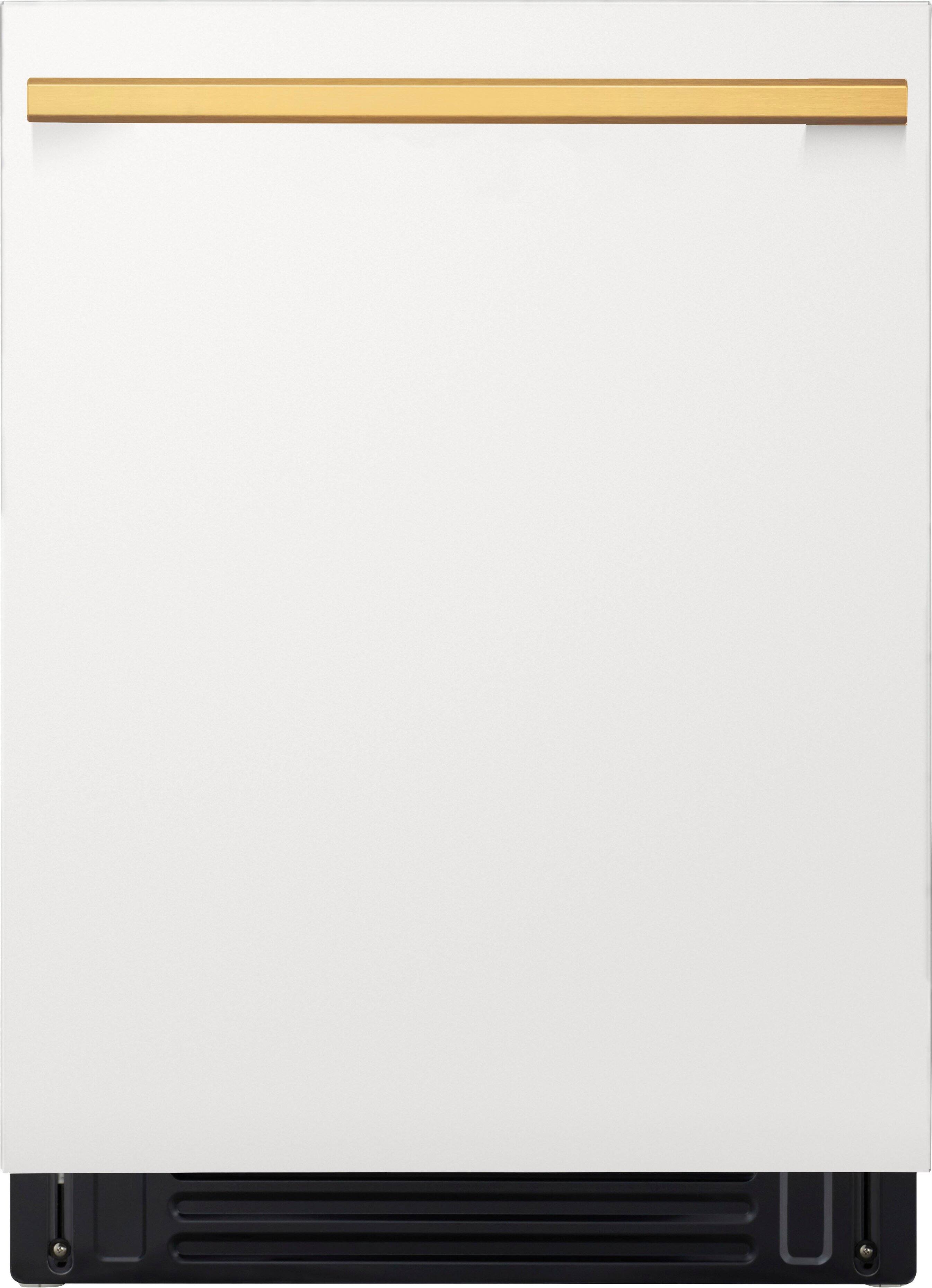 Front. LG - SIGNATURE FlushFit 24-in Top Control Smart Built-In Stainless Steel Tub Dishwasher with 3rd Rack, Quad Wash Pro, 39dBA - Essence White.