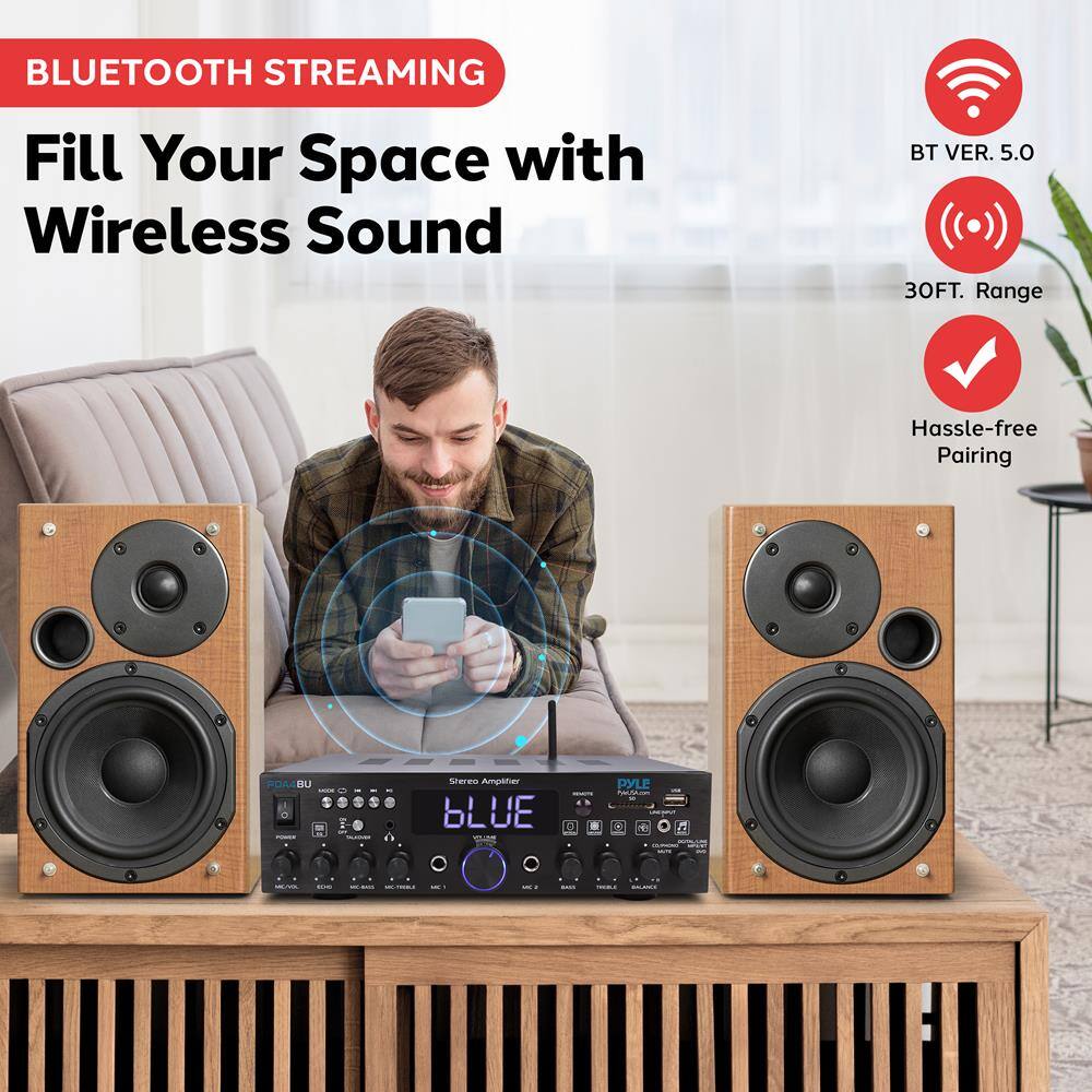 BLUETOOTH STREAMING  
Fill Your Space with Wireless Sound  

BT VER. 5.0  
30FT. Range  
Hassle-free Pairing