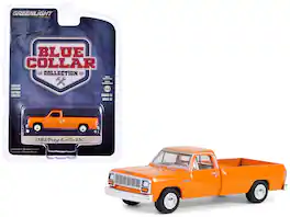 1982 Dodge Ram D-250 Pickup Truck DOT "Blue Collar Collection" Series 13 1/64 Diecast Model Car by Greenlight - Orange