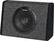 Left Standard. Kicker - Bass Station 10" Single Sealed Subwoofer Enclosure - Black.
