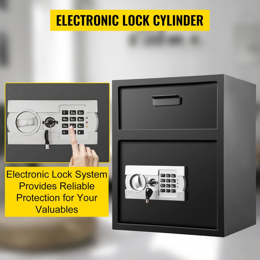 VEVOR Digital Depository Safe 1.7 Cubic Feet Made of Carbon Steel ...