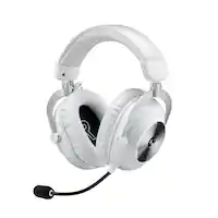 Logitech - PRO X 2 LIGHTSPEED Wireless Over-the-Ear Gaming Headset for PC, PS5, PS4, Nintendo Switch - White - Front_Zoom