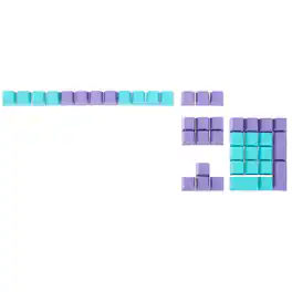 Unique Bargains - 42 Keys PBT Keycap Set, Colorful Mechanical Numpad Numeric Keypads Portable Keycaps for Office Gaming DIY - Purple Blue