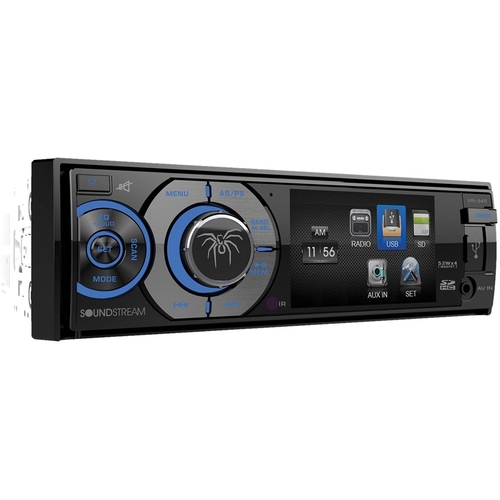 Soundstream - In-Dash CD/DVD/DM Receiver - Built-in Bluetooth with Detachable Faceplate - Black