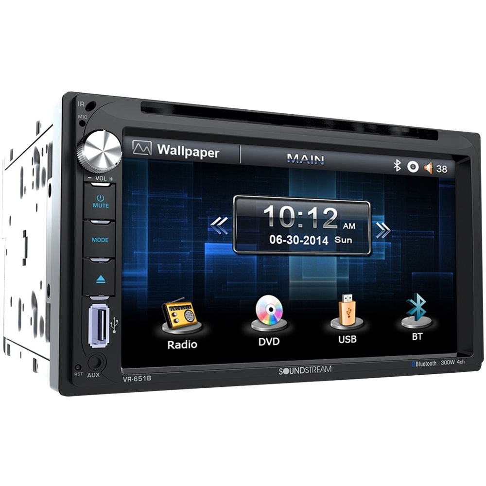Soundstream 65 CD DVD Built In Bluetooth In Dash Deck With