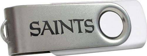  Centon - DataStick Swivel New Orleans Saints 8GB USB 2.0 Flash Drive - White