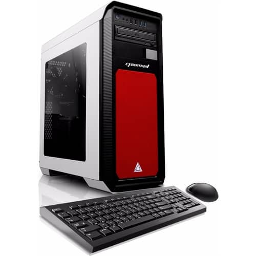 CybertronPC - Celestrium R7 - Desktop - AMD FX-Series - 16GB Memory - Dual AMD Radeon R7 360 - 2TB Hard Drive - Red - Larger Front