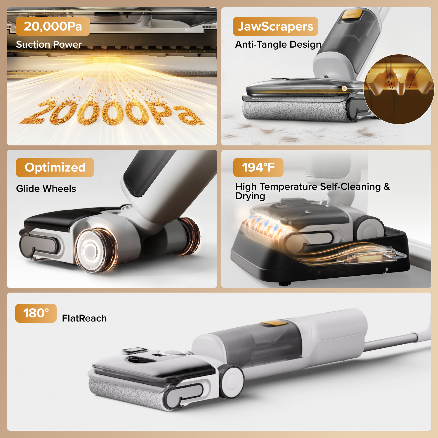 Roborock F25 RT Gen 2 Cordless Wet Dry Vacuum Cleaner, 20000Pa