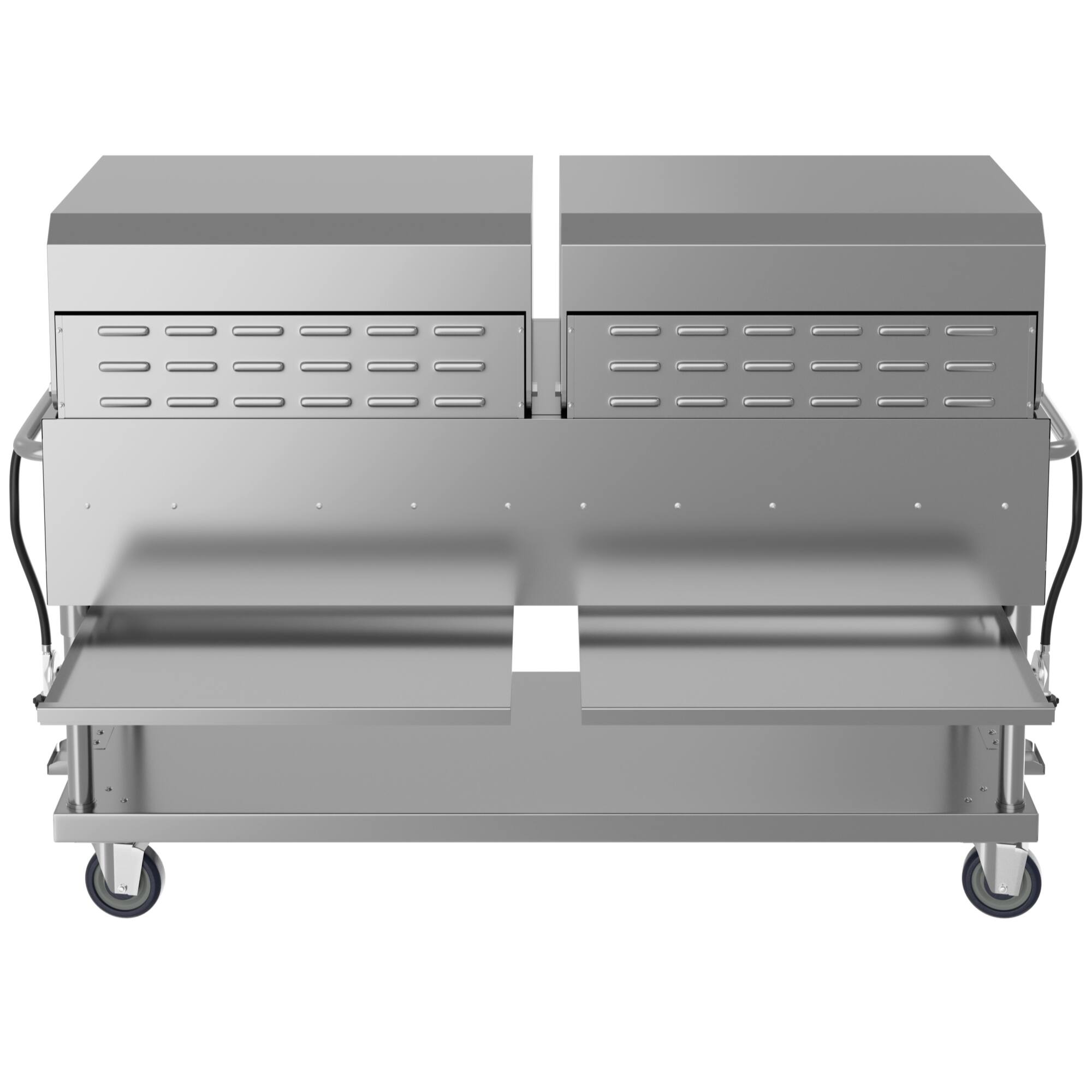 Alt View 5. Koolmore - 72 in. 10-Burner Commercial Outdoor Propane Gas Grill with Two 36 in. Roll Dome Covers in Stainless-Steel, ETL Listed - Stainless Steel.