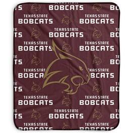 Pegasus - Texas State Bobcats 50" x 60" Repeat Wordmark Fleece Blanket - Multicolor