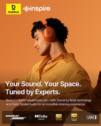Baseus Inspire XH1 Adaptive Noise Cancelling Headphones, Sound by Baseus Inspire XH1 Adaptive Noise Cancelling Headphones, Sound by