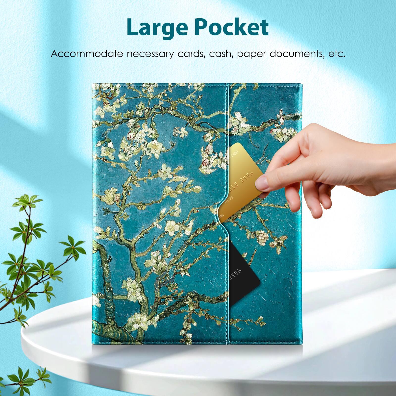 Large Pocket  
Accommodate necessary cards, cash, paper documents, etc.  
CARD 3456 1E 01/23  
3456 5