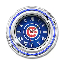 Imperial - Chicago Cubs 15" Team Color Neon Clock - Blue