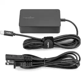 Rocstor - 65W Smart USB-C Laptop Power Adapter Charger - Compatible and perfect fit for - Black