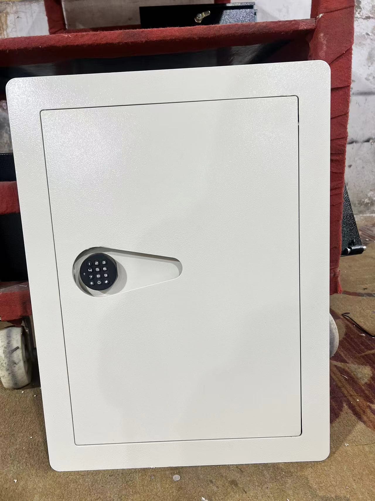 Alt View 3. Lycvki - Hidden In-Wall Electronic Wall Safe with Keypad Lock for Home or Business.