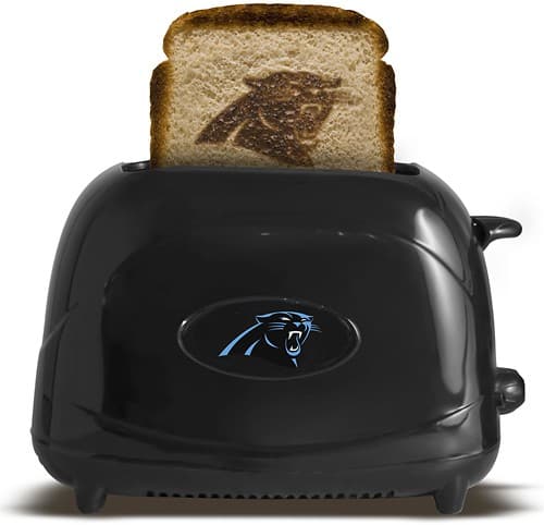 Front Standard. Pangea Brands - ProToast Elite Carolina Panthers 2-Slice Toaster - Black.