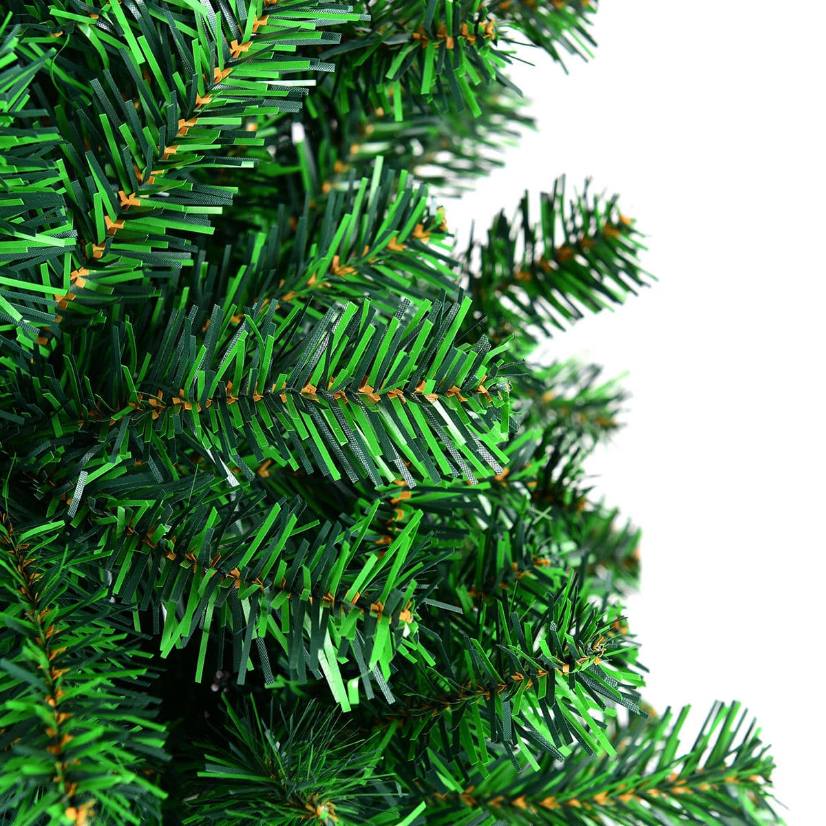 Alt View 17. Costway - 6FT PVC Christmas Tree 1000 Tips Hinged Solid Metal Legs - Green.