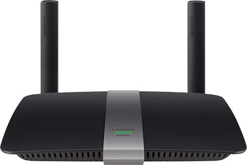 Linksys - AC1200 Dual-Band WiFi 5 Router - Black-Front_Standard