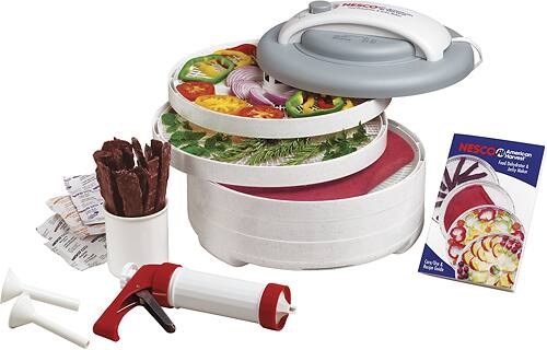 Alt View 1. Nesco - Snackmaster Encore Food Dehydrator - Gray.