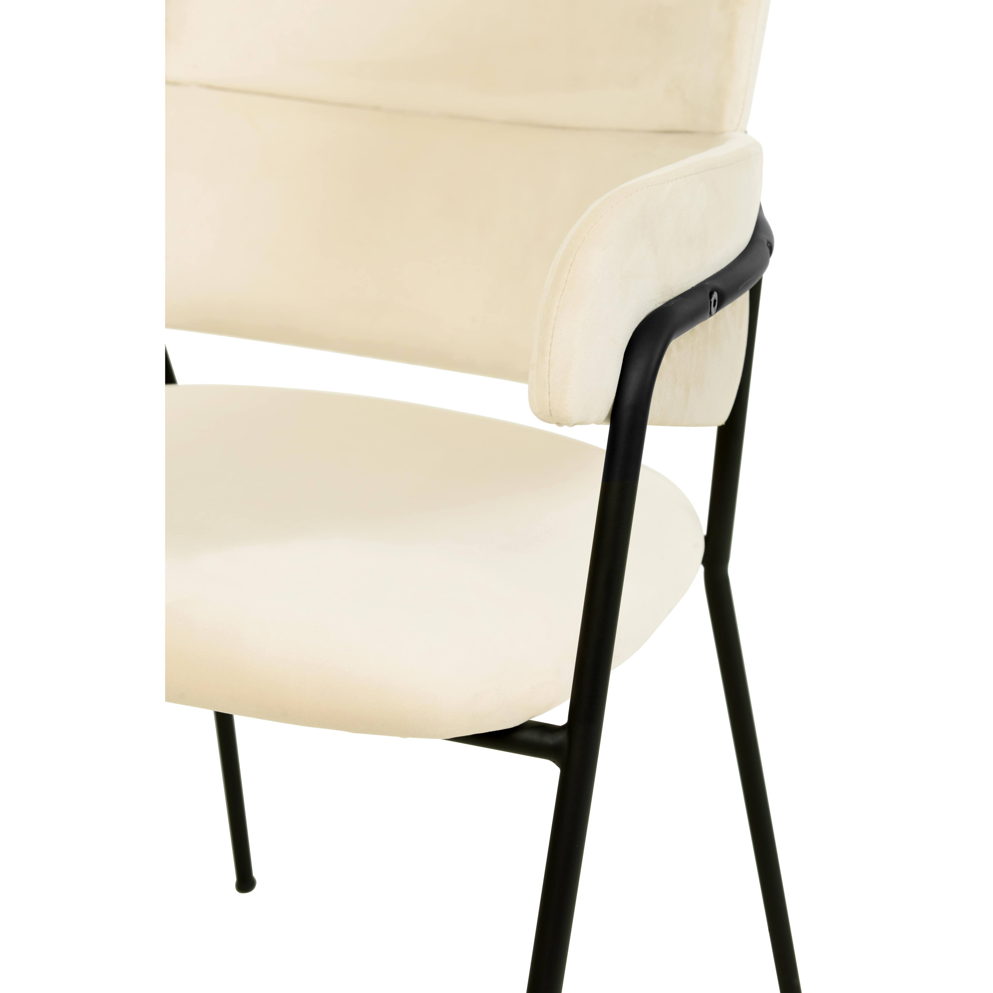 Alt View 5. LeisureMod - Axis Modern Dining Chair with Ergonomic Curved Backrest & Powder-Coated Stainless Steel Legs - Beige.
