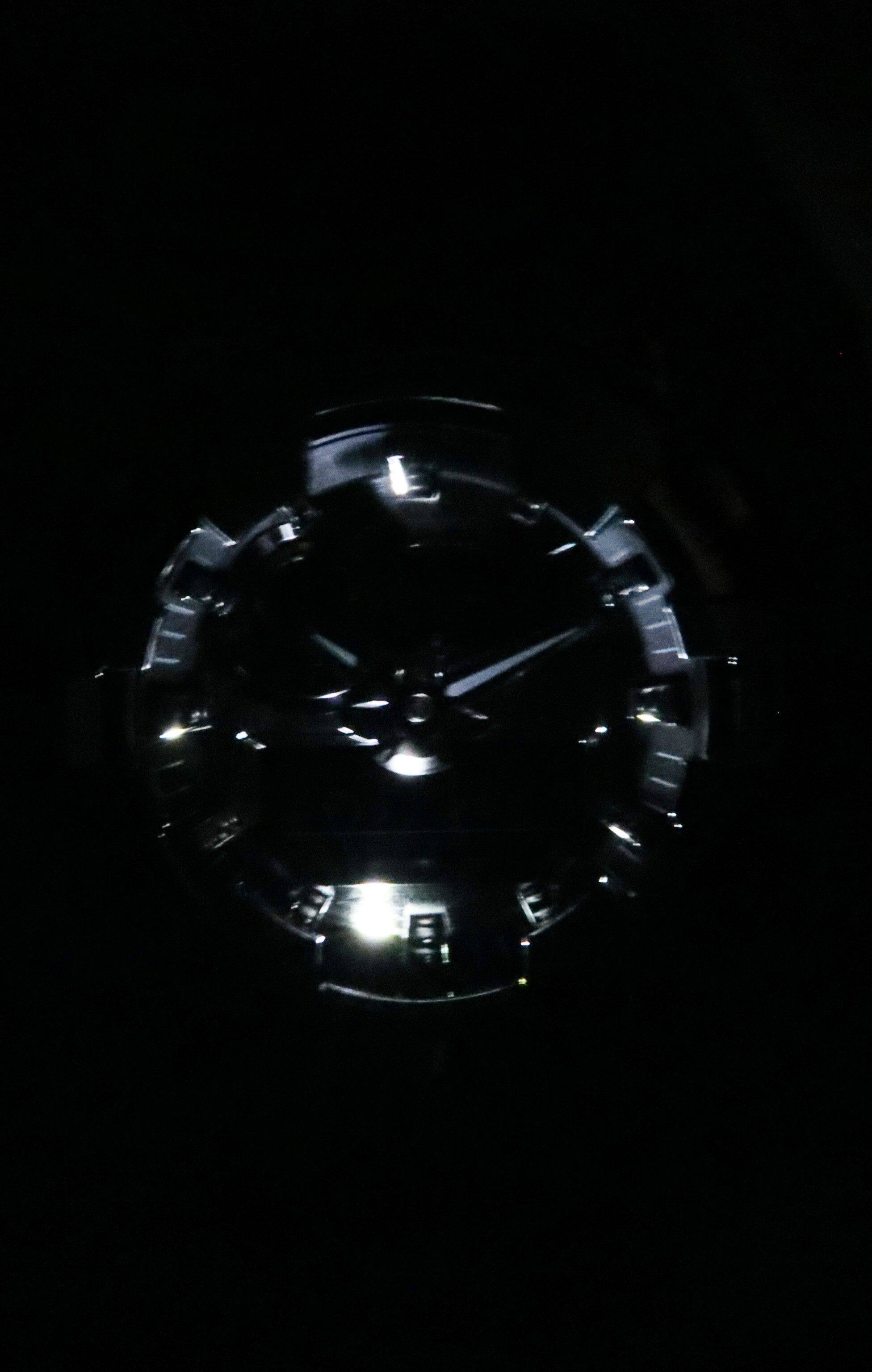 Angle. Casio - G-Shock G-Steel Quartz GM-700-1A Analog Digital Resin Strap Silver Dial Men's Watch 200M - Black, Silver.