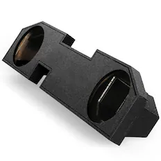 Front. QPower - QPower Dual 10" Sub Box for Dodge Ram 2500, 3500 Quad Cab & 1500 Crew Cab 02-018 - Black.