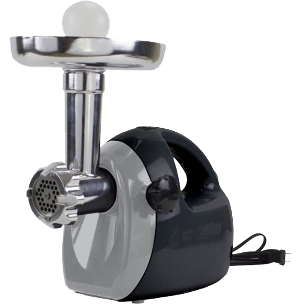 Angle View: Chard - Electric Food Grinder - Stainless Steel/Black/Gray