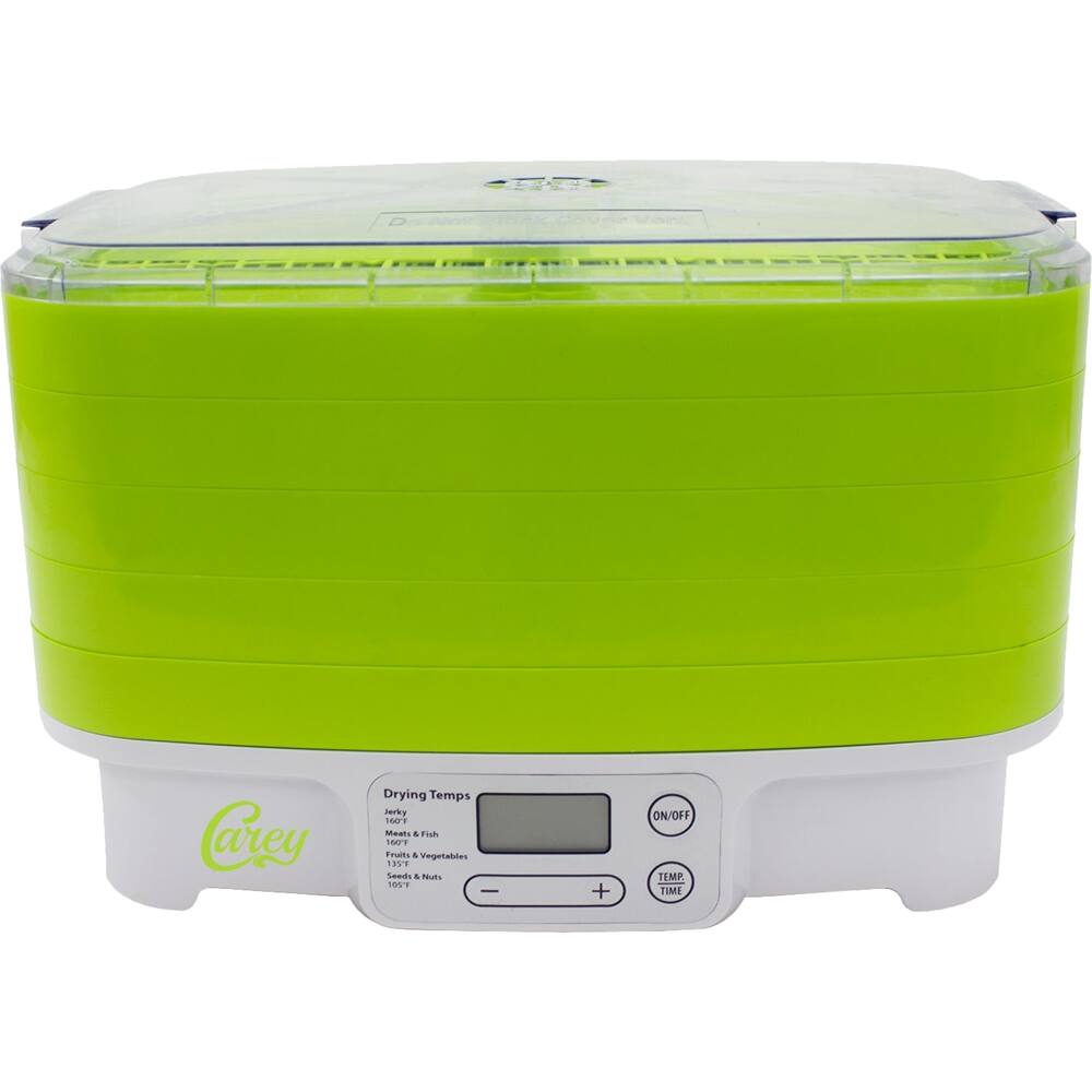 Angle. Chard - Carey 5 Tray Digital Dehydrator - Green.