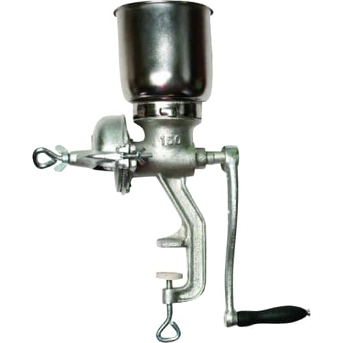 Front. Chard - Hand Grain Mill - Silver.