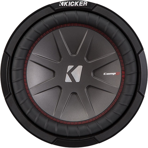 KICKER - CompR 10" Dual-Voice-Coil 4-Ohm Subwoofer - Black