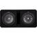 Front. KICKER - CompR Dual 10" Dual-Voice-Coil 2-Ohm Subwoofers with Enclosure - Black.