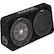 Angle. KICKER - CompRT 10" Dual-Voice-Coil 2-Ohm Loaded Subwoofer Enclosure - Black.