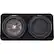 Front. KICKER - CompRT 10" Dual-Voice-Coil 2-Ohm Loaded Subwoofer Enclosure - Black.