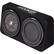 Left. KICKER - CompRT 10" Dual-Voice-Coil 2-Ohm Loaded Subwoofer Enclosure - Black.