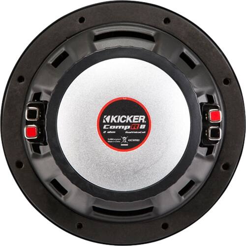 Back View: KICKER - CompRT 6.75" Dual-Voice-Coil 2-Ohms Subwoofer - Black