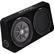 Angle. KICKER - CompRT 12" Dual-Voice-Coil 2-Ohm Loaded Subwoofer Enclosure - Black.