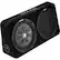 Angle. KICKER - CompRT 12" Dual-Voice-Coil 4-Ohm Loaded Subwoofer Enclosure - Black.