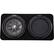 Front. KICKER - CompRT 12" Dual-Voice-Coil 4-Ohm Loaded Subwoofer Enclosure - Black.