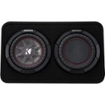 Front Zoom. KICKER - CompRT 8" Dual-Voice-Coil 4-Ohm Loaded Subwoofer Enclosure - Black.