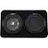 Front. KICKER - CompRT 8" Dual-Voice-Coil 4-Ohm Loaded Subwoofer Enclosure - Black.