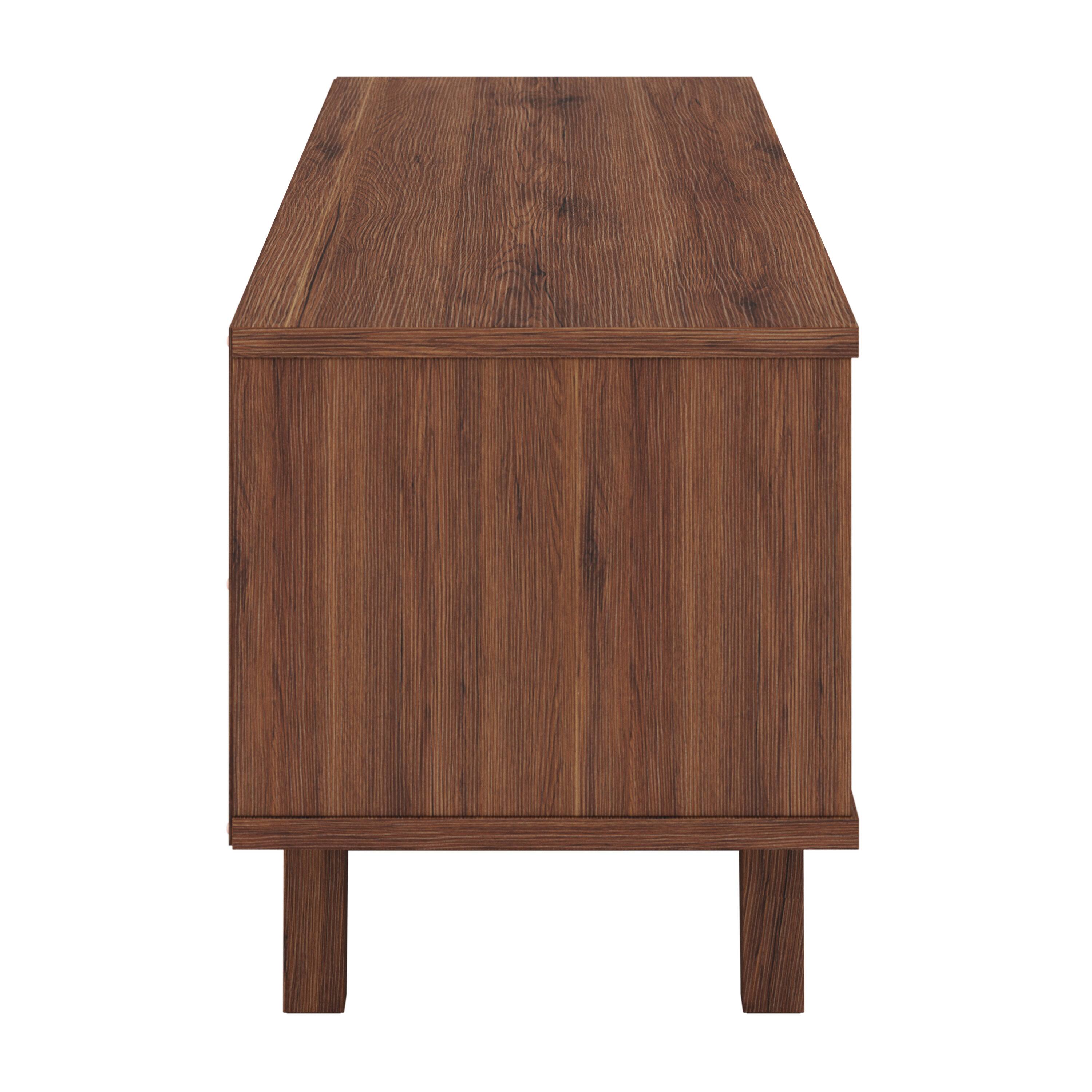 Left. CorLiving - Fort Worth TV Stand with Cabinets for Most TVs up to 68" - Dark Brown.